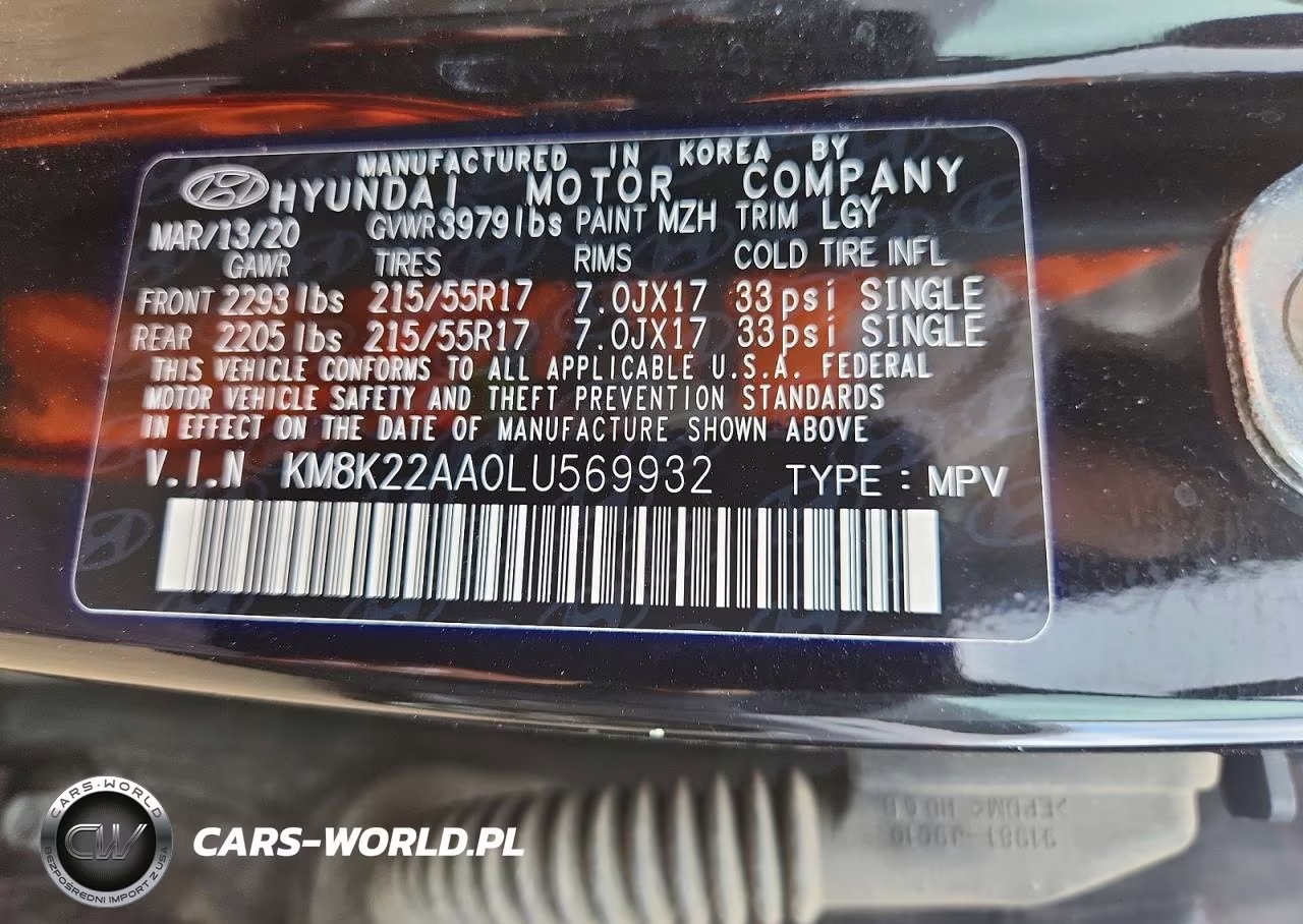 2020 Hyundai Kona Sel VIN:KM8K22AA0LU569932 - 12