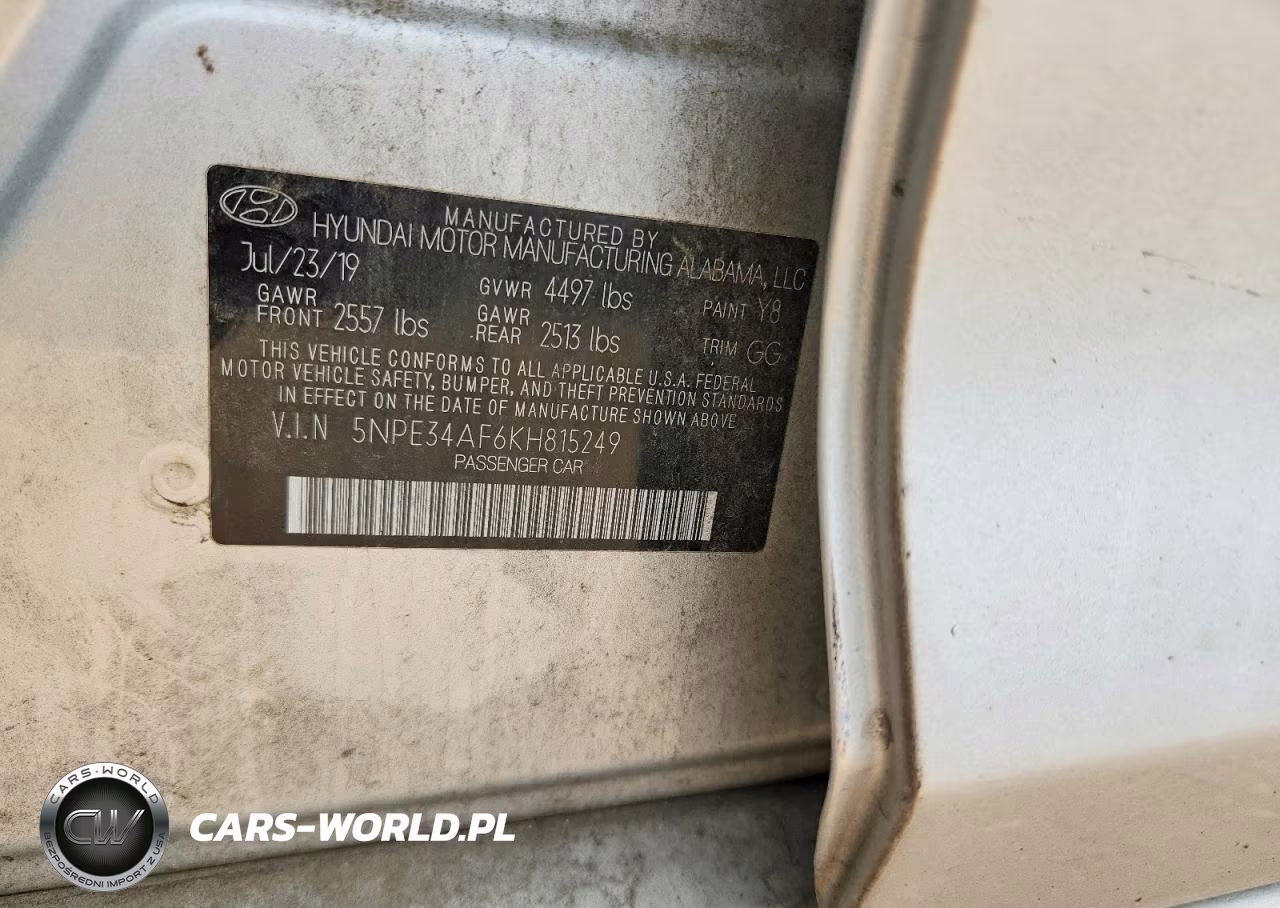 2019 Hyundai Sonata Limited VIN:5NPE34AF6KH815249 - 13
