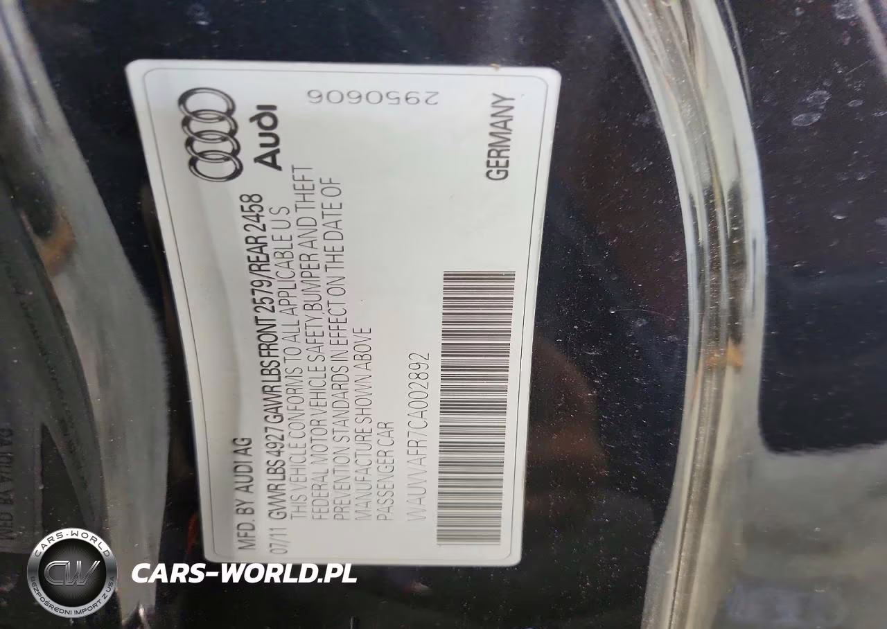 2012 Audi S5 Prestige VIN:WAUVVAFR7CA002892 - 12