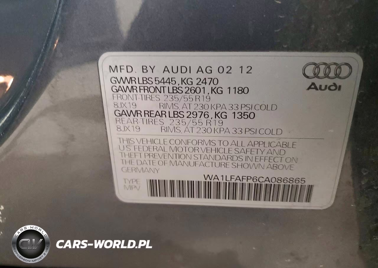 2012 Audi Q5 Premium Plus VIN:WA1LFAFP6CA086865 - 14