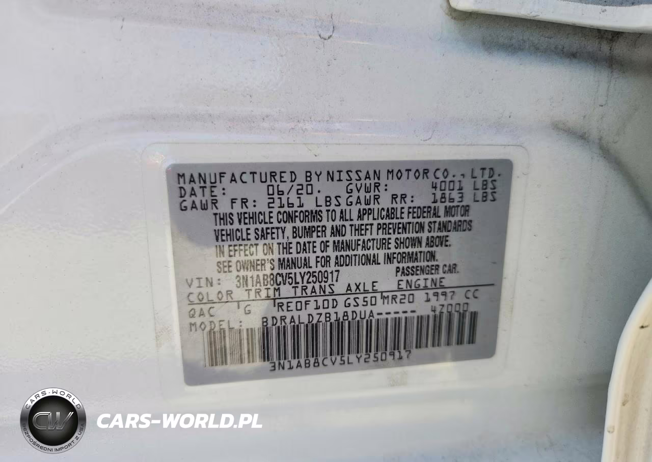 2020 Nissan Sentra Sv VIN:3N1AB8CV5LY250917 - 12