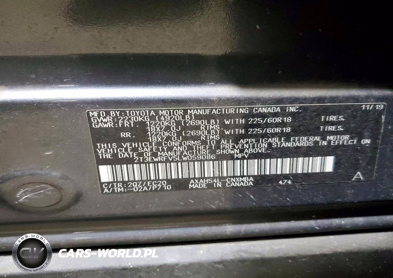 2020 Toyota Rav4 Xse VIN:2T3EWRFV5LW059086 - 14