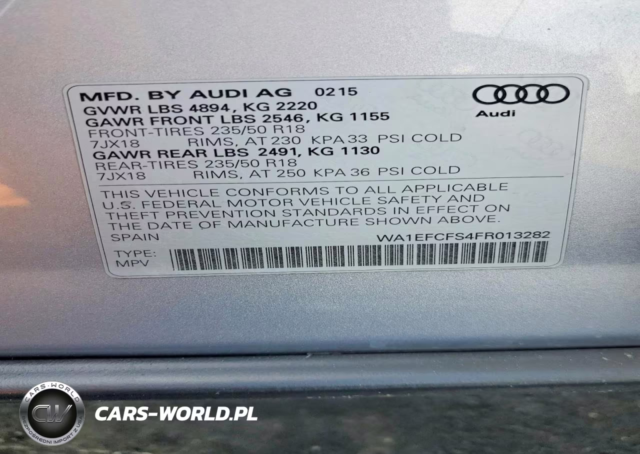 2015 Audi Q3 Premium Plus VIN:WA1EFCFS4FR013282 - 14