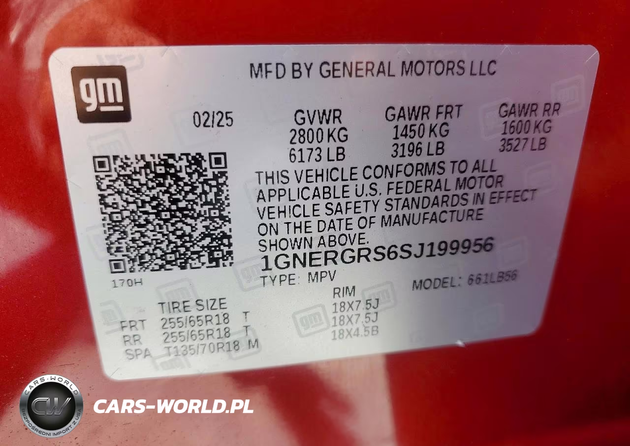 2025 Chevrolet Traverse Lt VIN:1GNERGRS6SJ199956 - 12