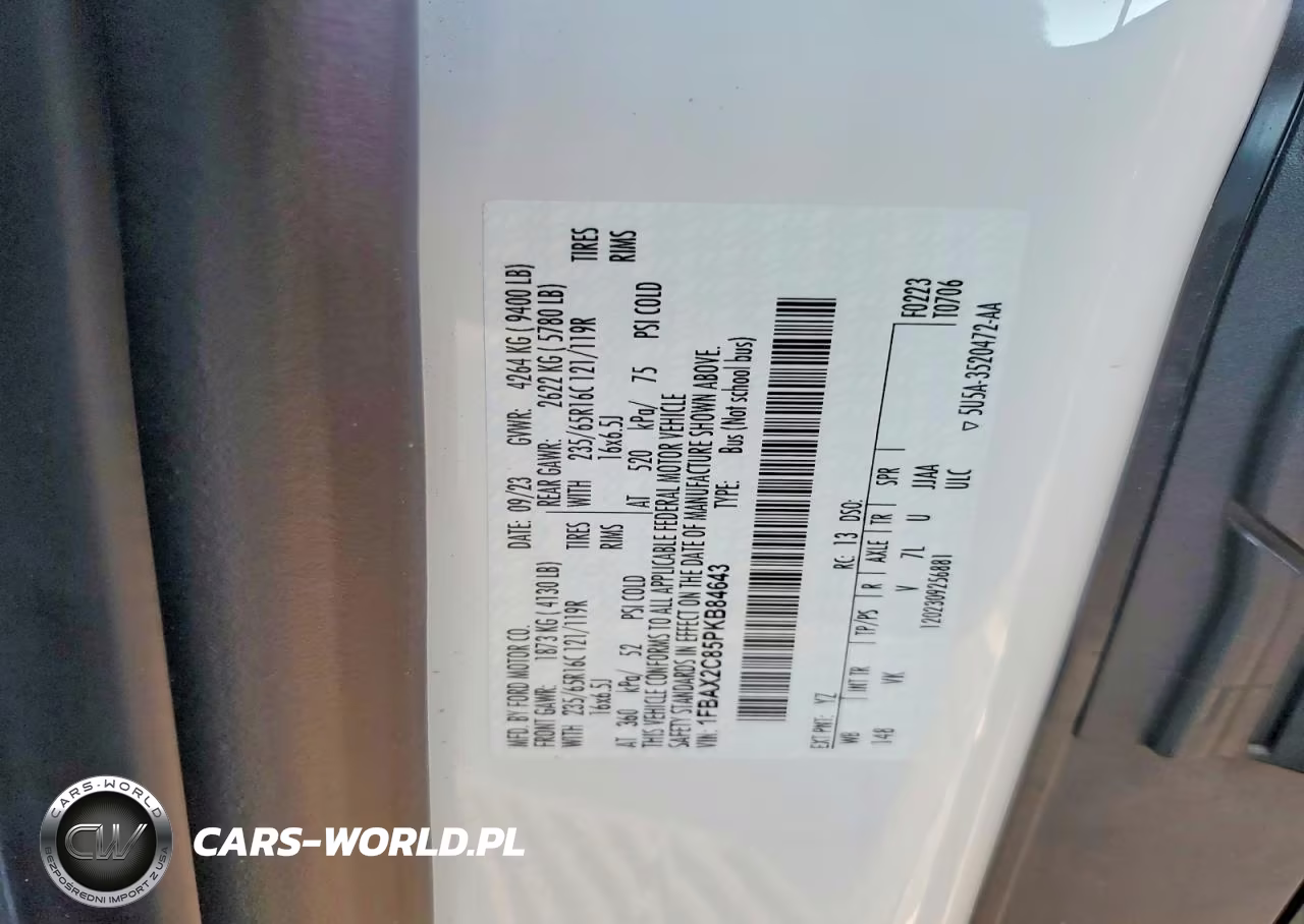 2023 Ford Transit T-350 VIN:1FBAX2C85PKB84643 - 14
