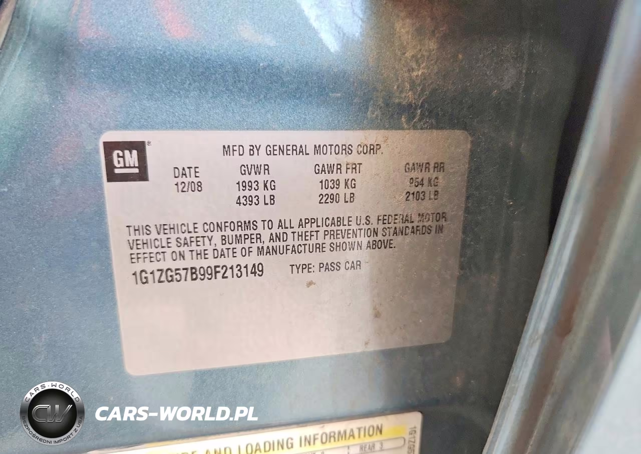 2009 Chevrolet Malibu Ls VIN:1G1ZG57B99F213149 - 12