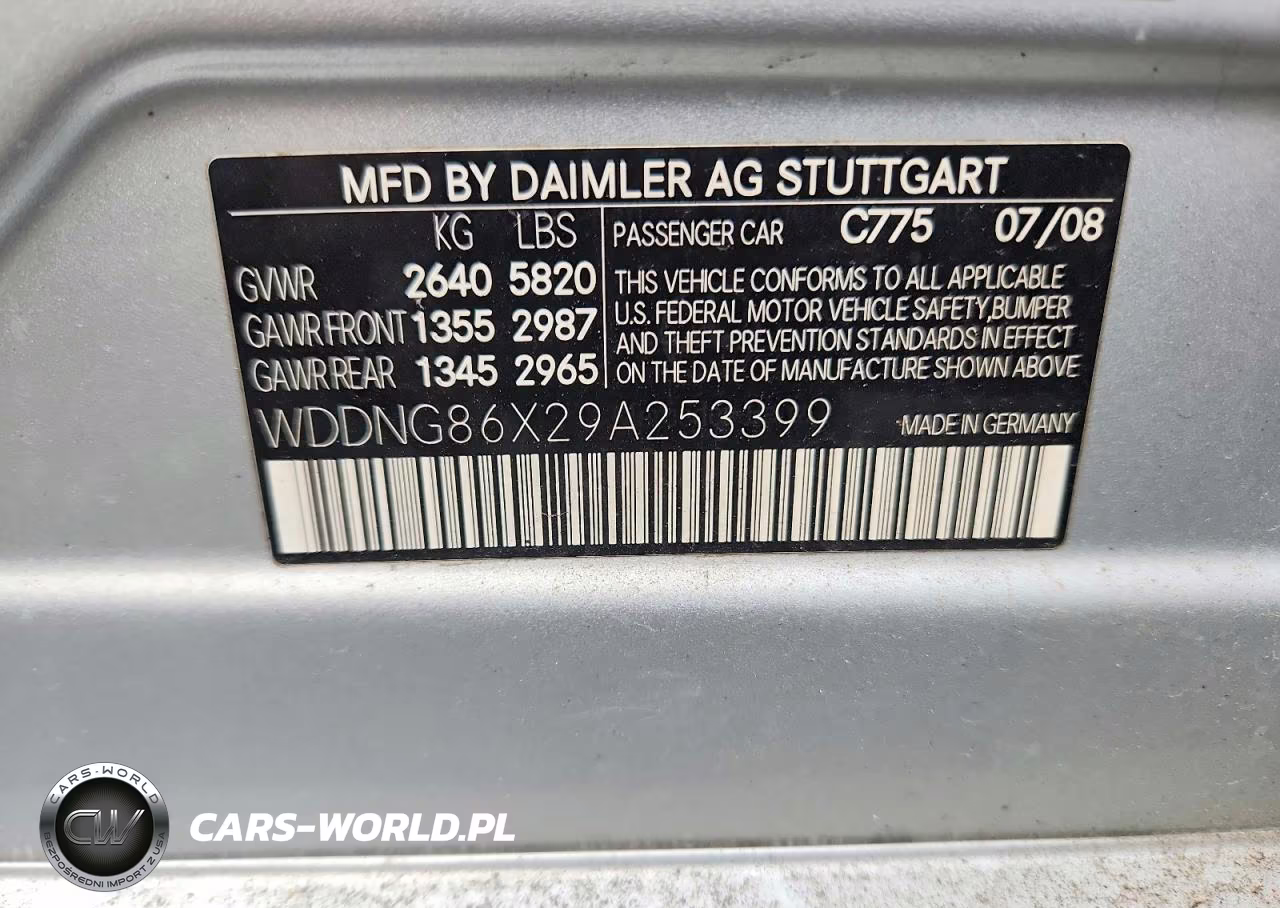 2009 Mercedes-Benz S 550 4Matic VIN:WDDNG86X29A253399 - 12