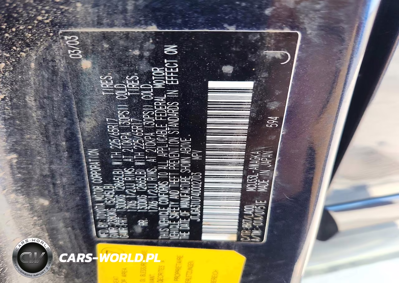 2004 Lexus Rx 330 VIN:JTJGA31U740002703 - 13