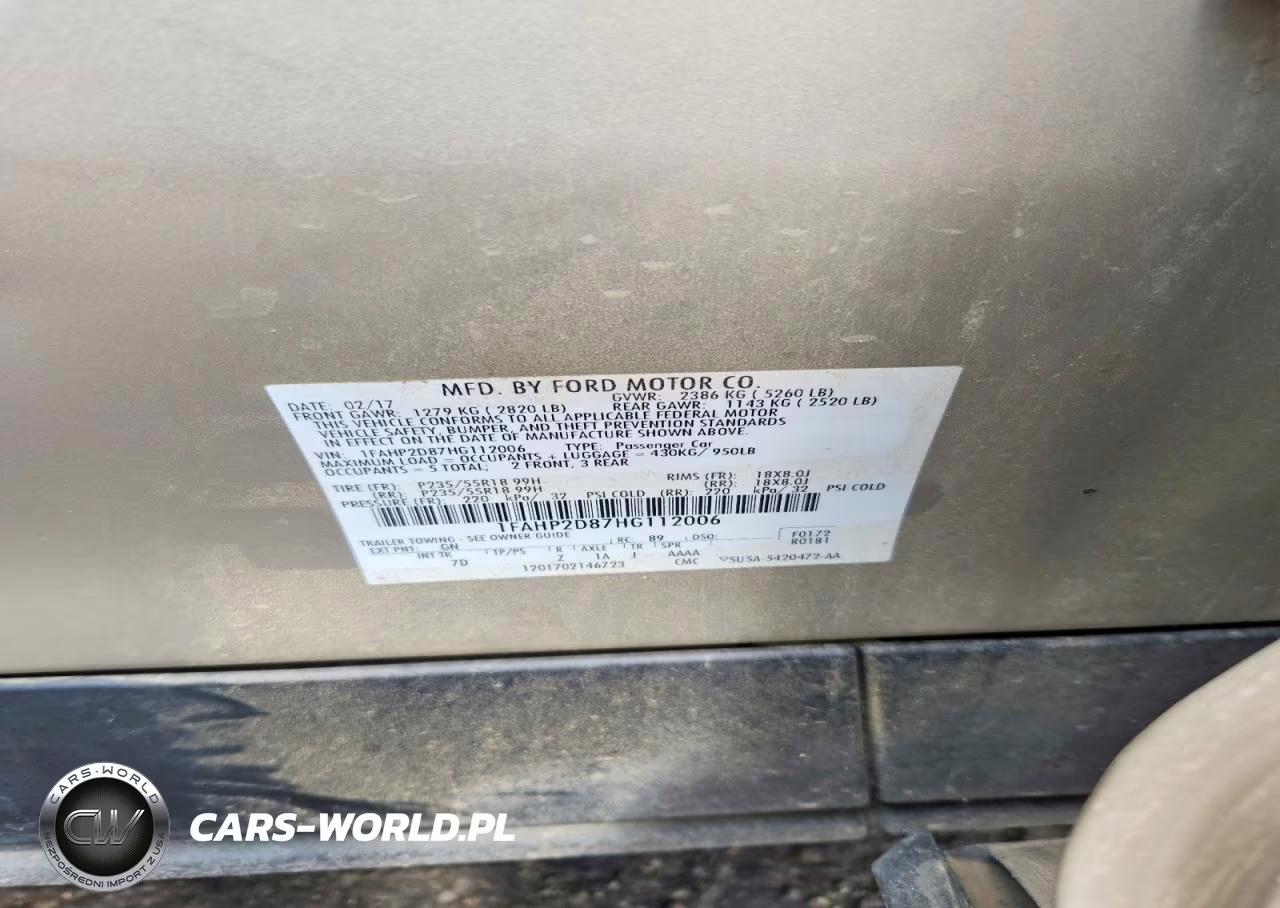 2017 Ford Taurus Se VIN:1FAHP2D87HG112006 - 12