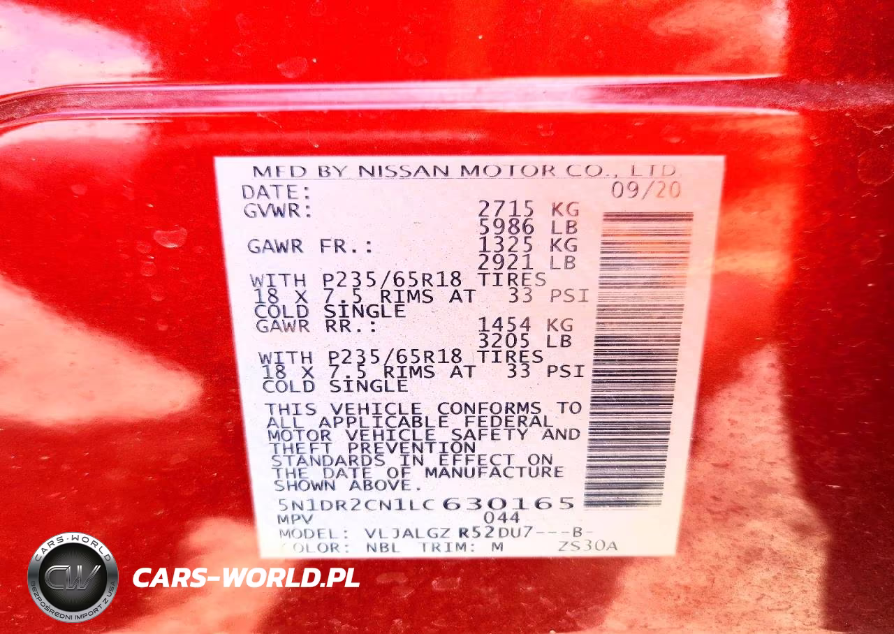 2020 Nissan Pathfinder Sl VIN:5N1DR2CN1LC630165 - 13