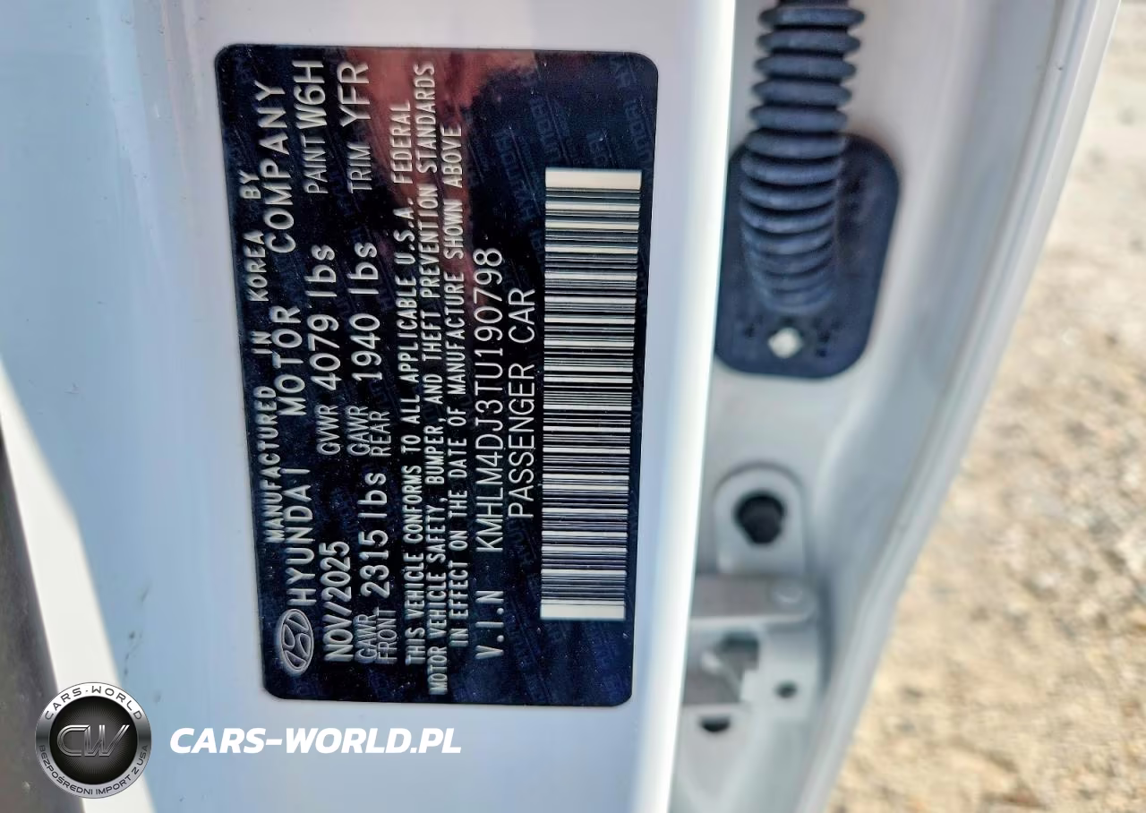 2026 Hyundai Elantra Hybrid Blue VIN:KMHLM4DJ3TU190798 - 12