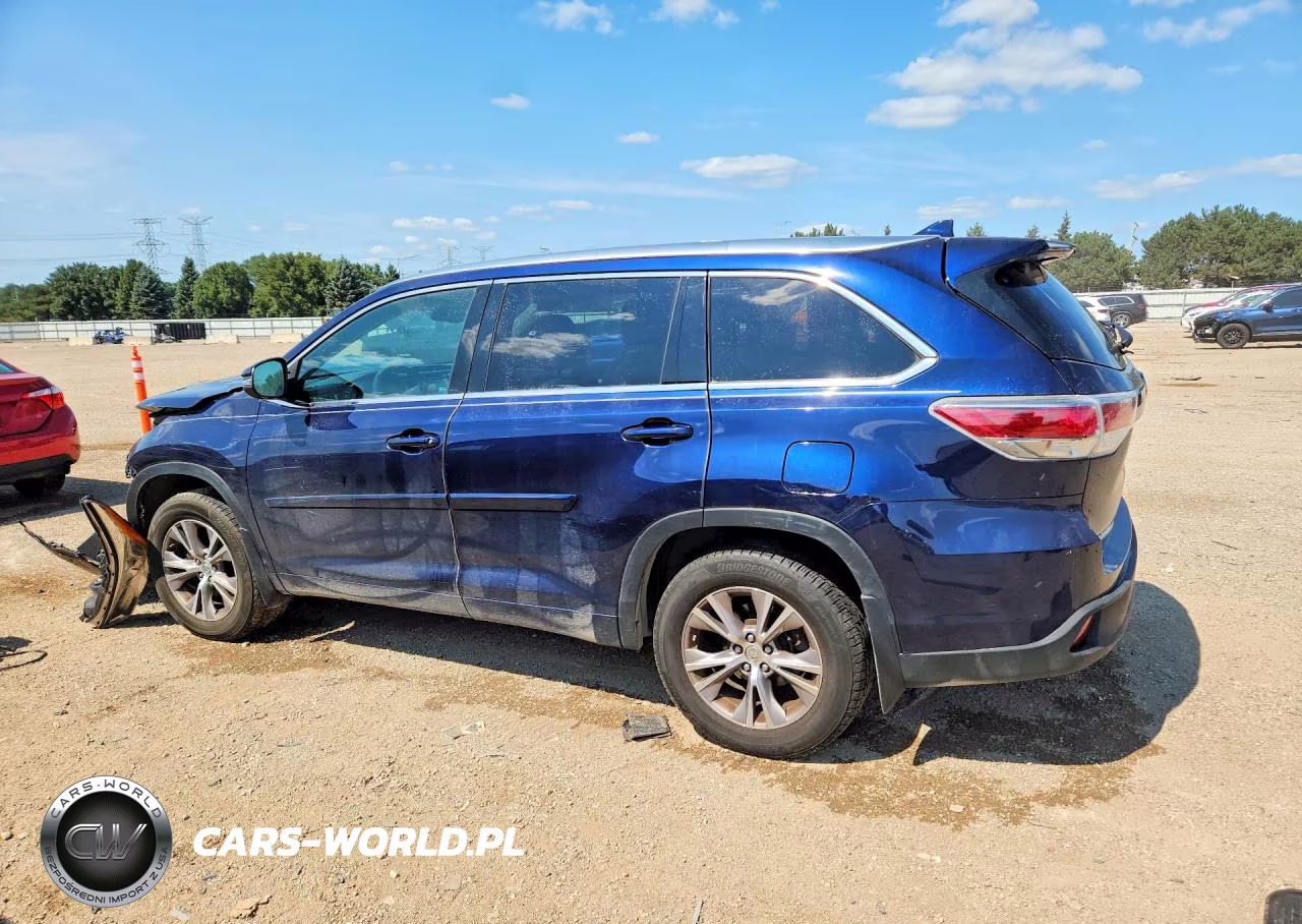 2014 Toyota Highlander Xle VIN:5TDJKRFH5ES012696 - 2