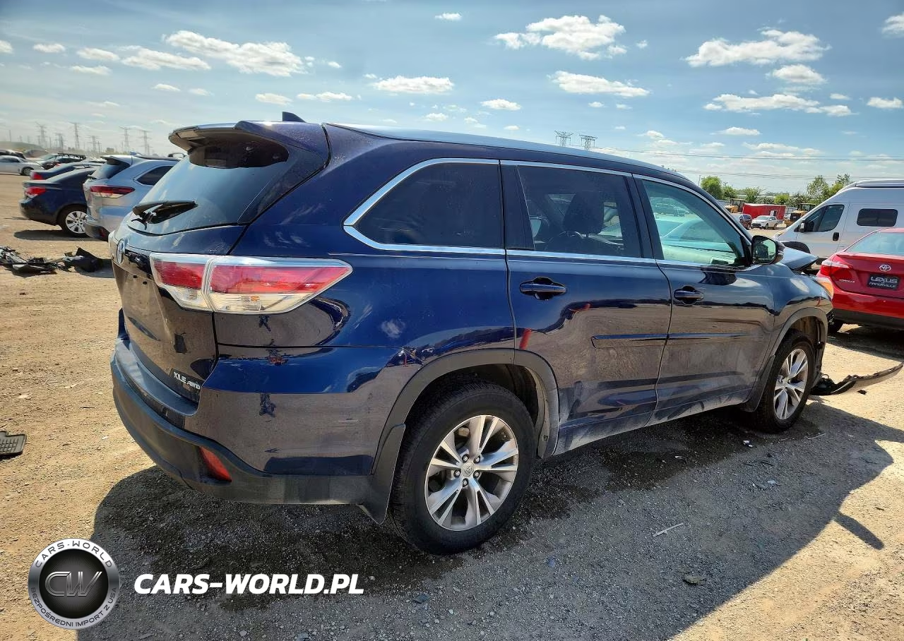 2014 Toyota Highlander Xle VIN:5TDJKRFH5ES012696 - 3