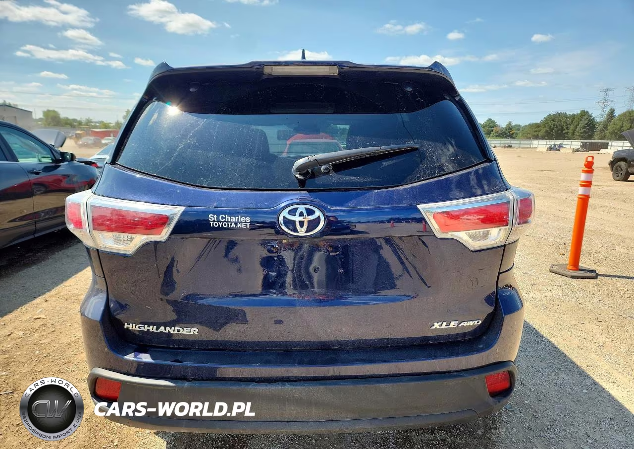 2014 Toyota Highlander Xle VIN:5TDJKRFH5ES012696 - 6