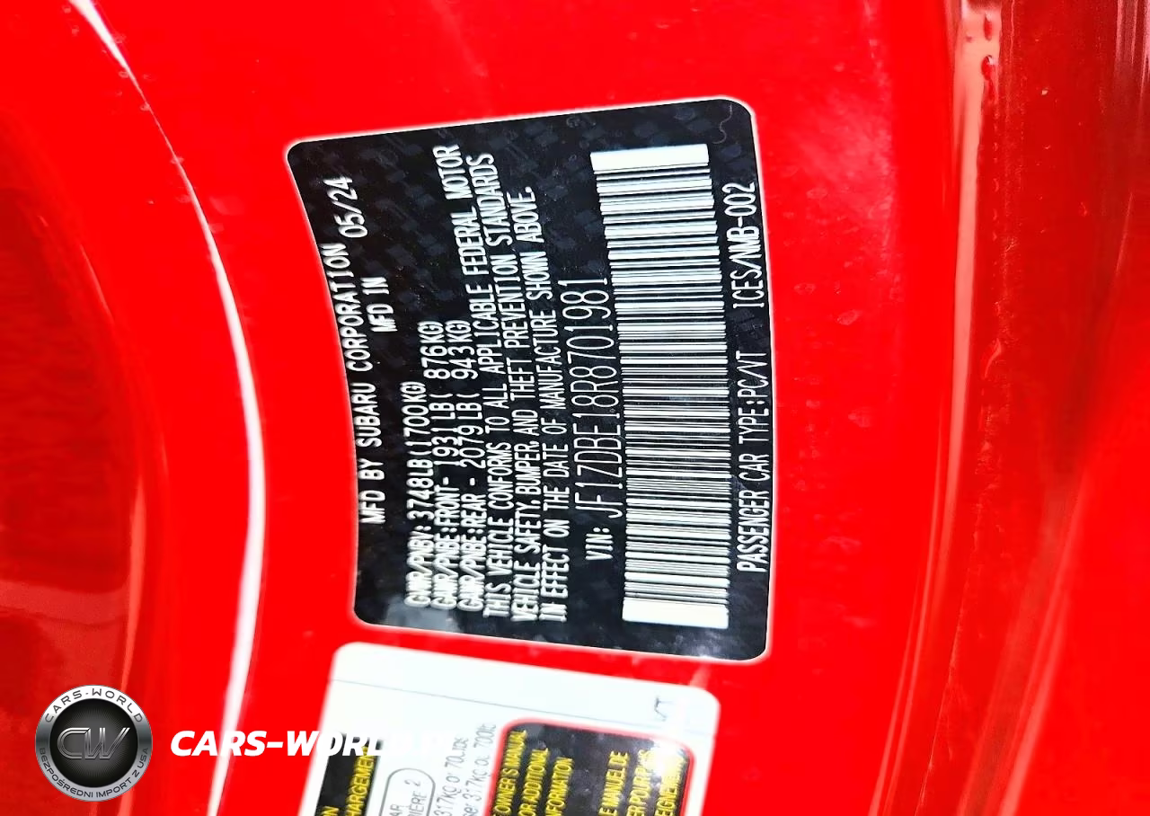 2024 Subaru Brz Limited VIN:JF1ZDBE18R8701981 - 12
