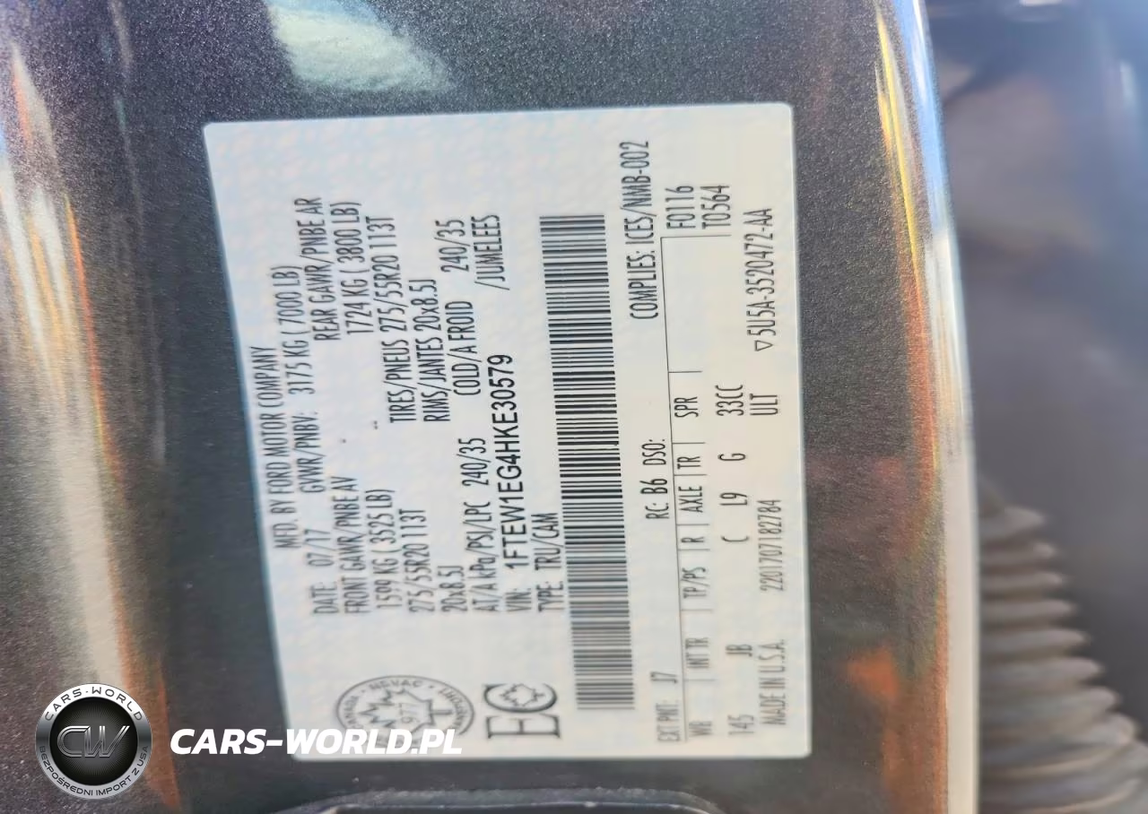 2017 Ford F150 Supercrew VIN:1FTEW1EG4HKE30579 - 12
