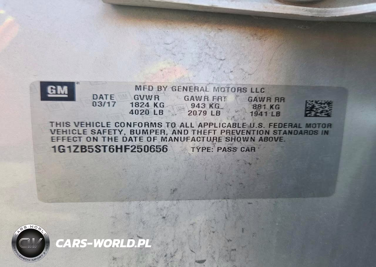 2017 Chevrolet Malibu Ls VIN:1G1ZB5ST6HF250656 - 12