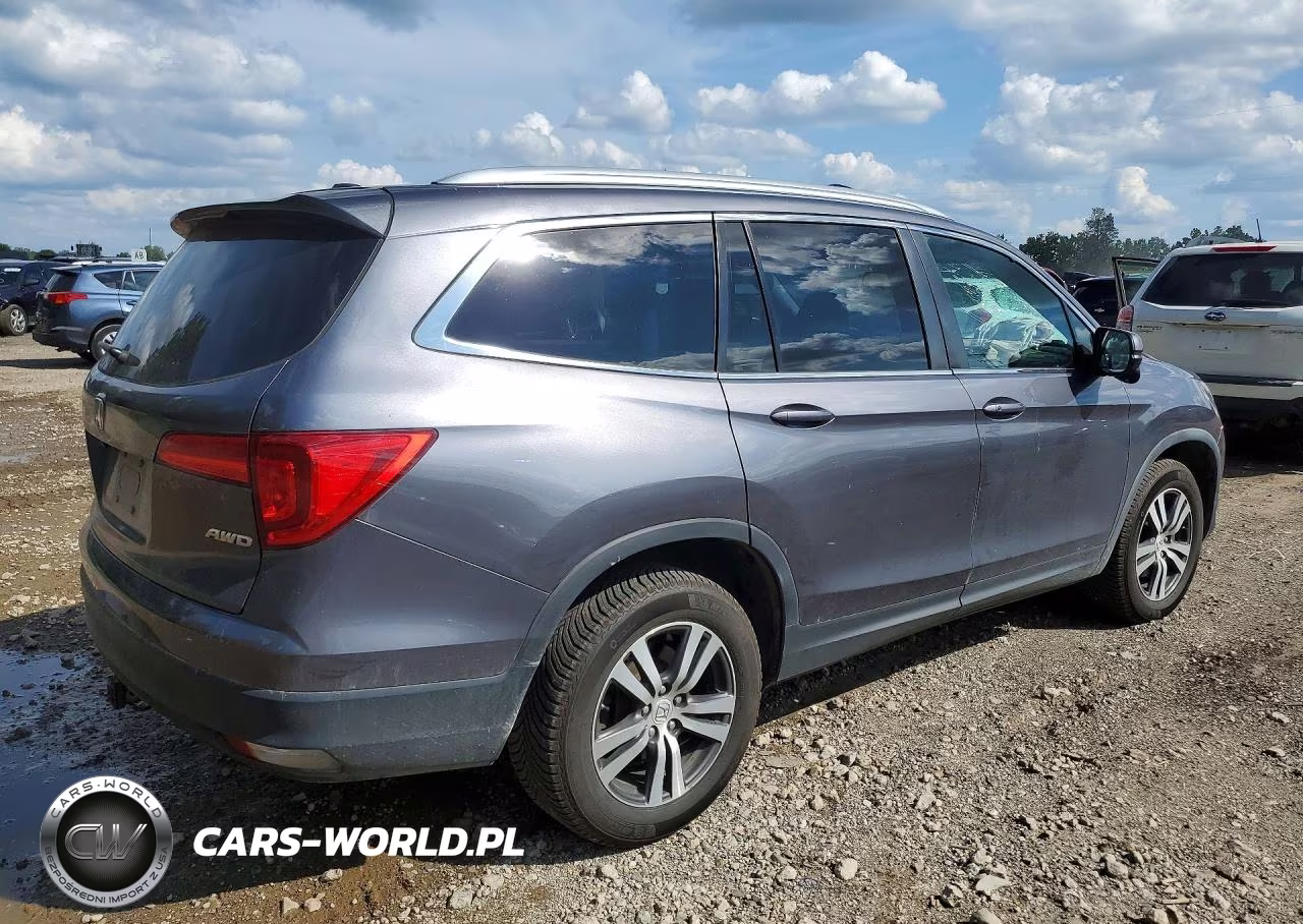 2017 Honda Pilot Exl VIN:5FNYF6H62HB104077 - 3