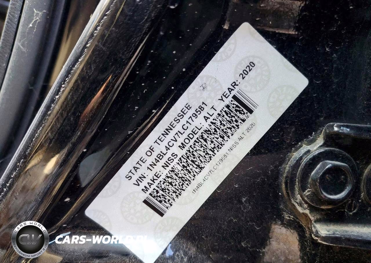 2020 Nissan Altima Sr VIN:1N4BL4CV7LC179581 - 12