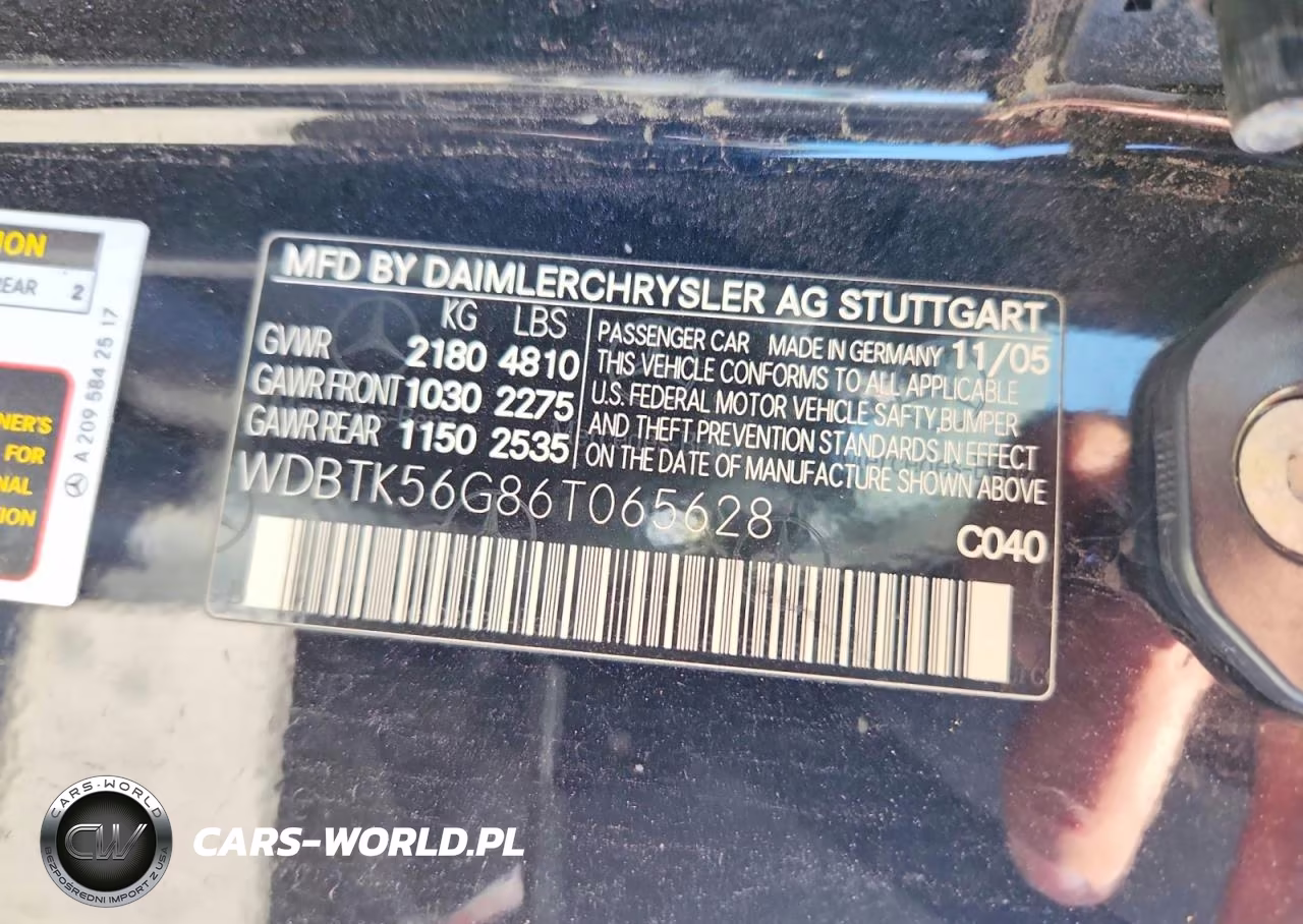 2006 Mercedes-Benz Clk 350 VIN:WDBTK56G86T065628 - 12