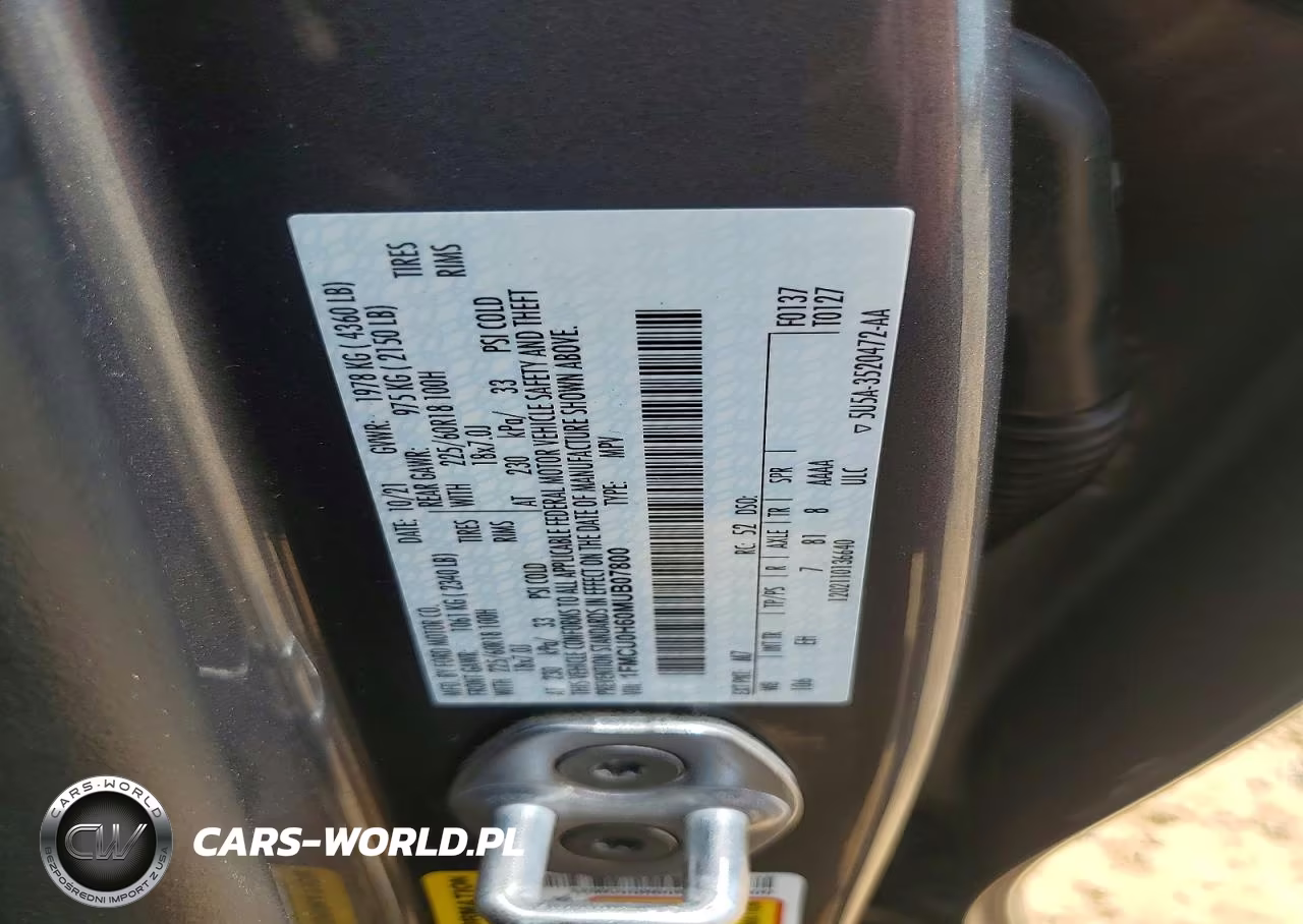 2021 Ford Escape Sel VIN:1FMCU0H60MUB07800 - 12