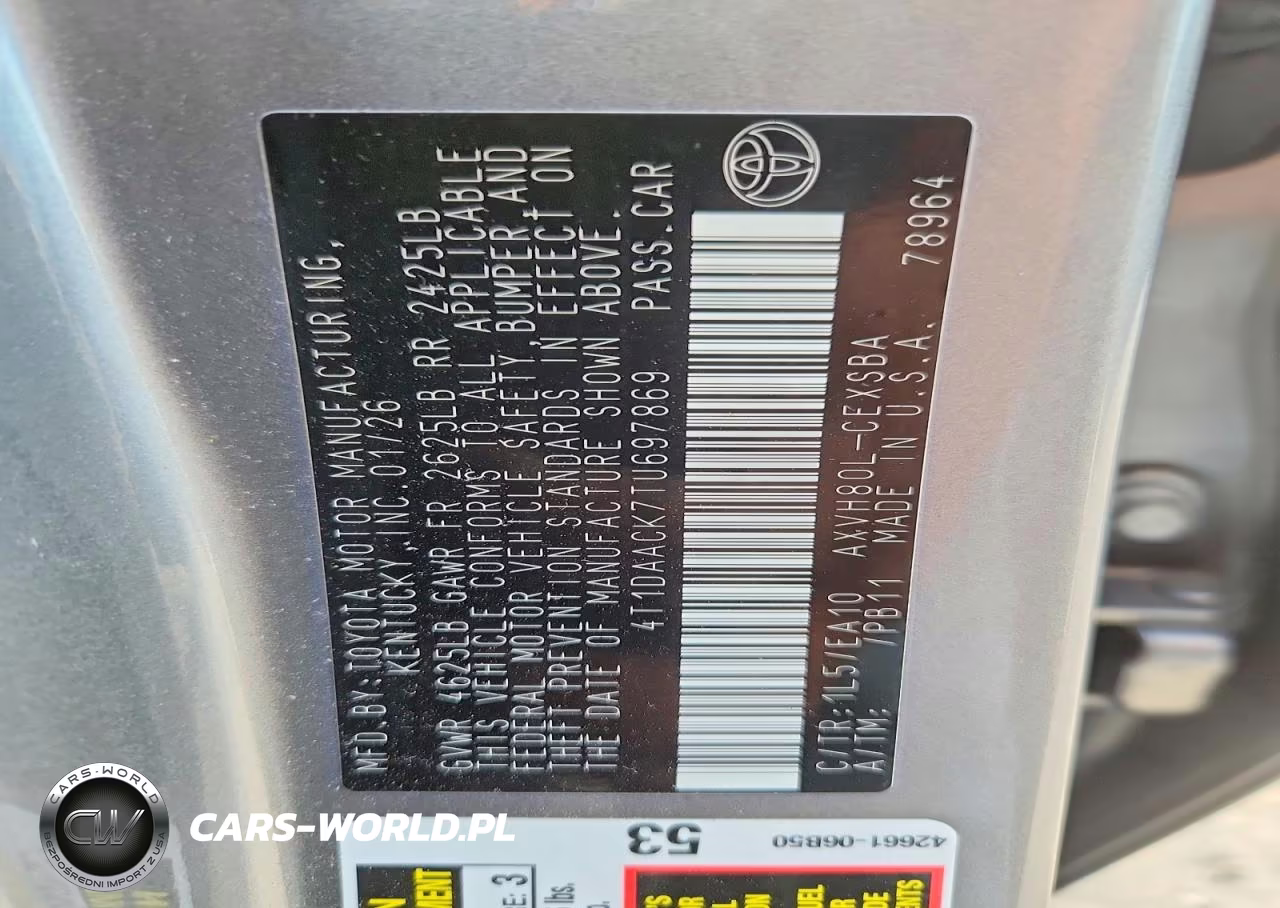 2026 Toyota Camry Se VIN:4T1DAACK7TU697869 - 13