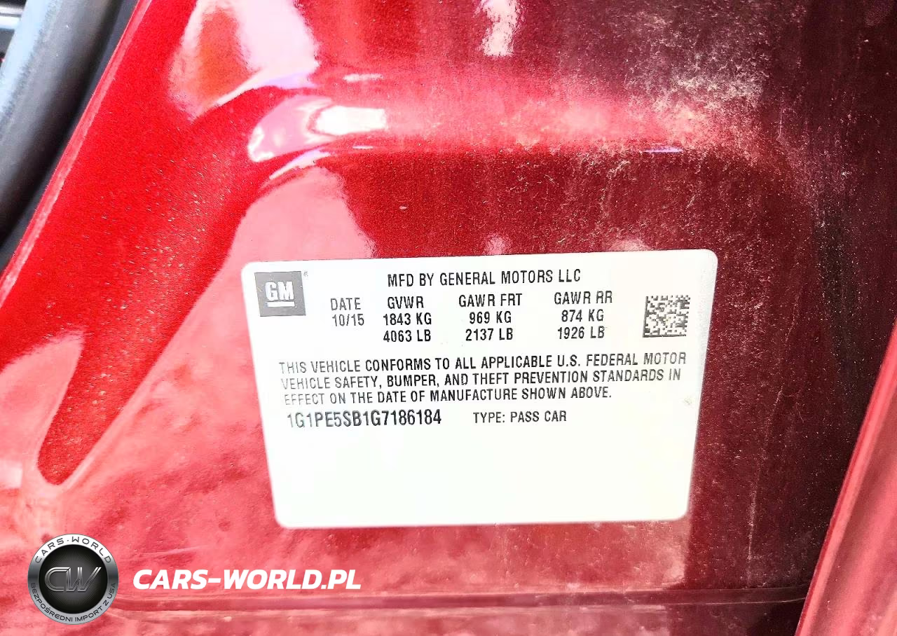 2016 Chevrolet Cruze Limited Lt VIN:1G1PE5SB1G7186184 - 12
