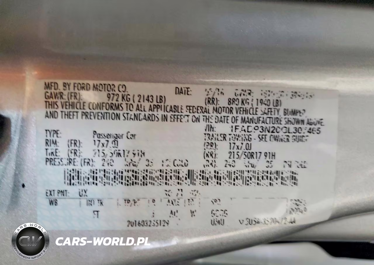 2016 Ford Focus Titanium VIN:1FADP3N20GL307465 - 12