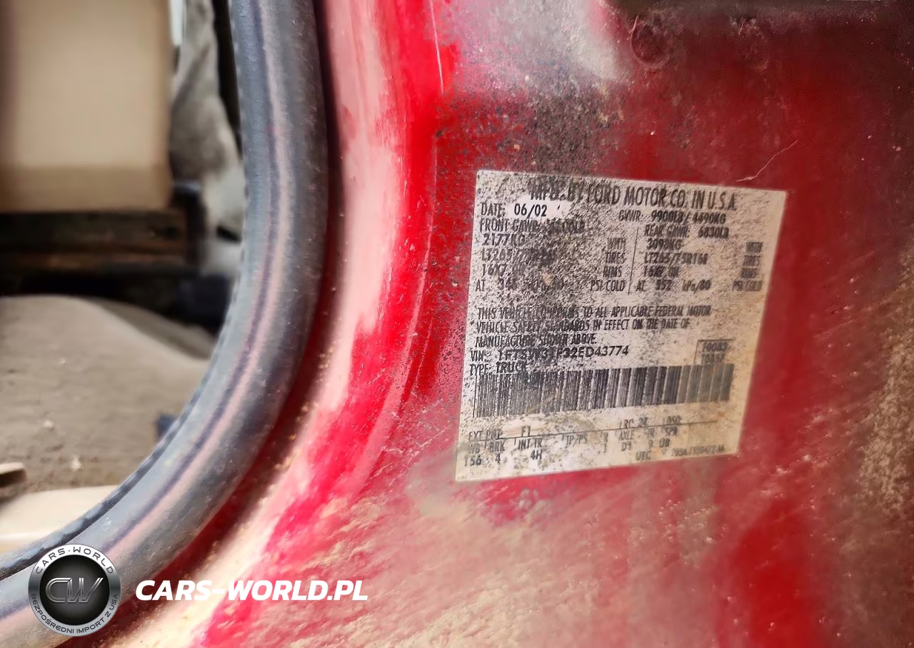 2002 Ford F350 Srw Super Duty VIN:1FTSW31F32ED43774 - 12