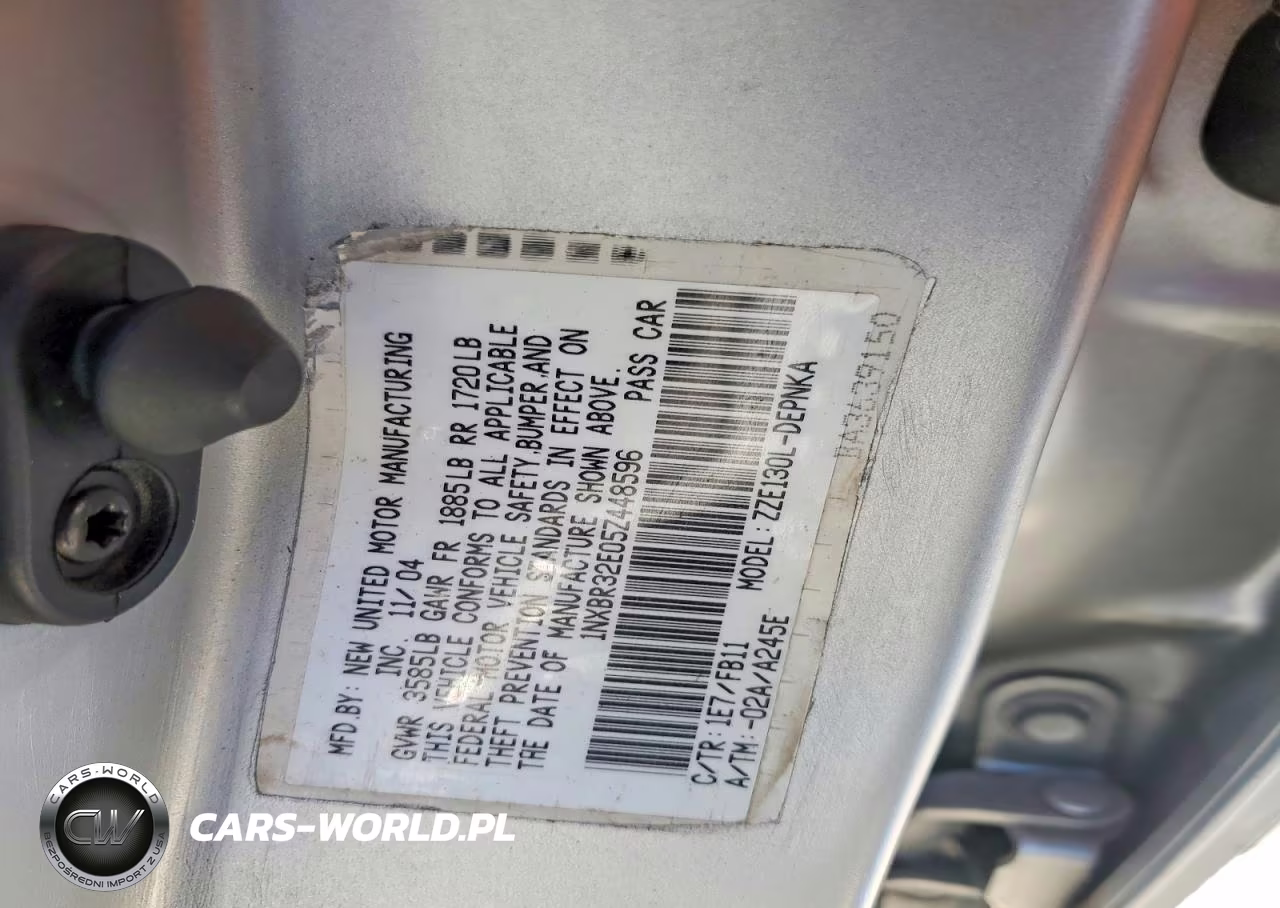 2005 Toyota Corolla Le VIN:1NXBR32E05Z448596 - 13