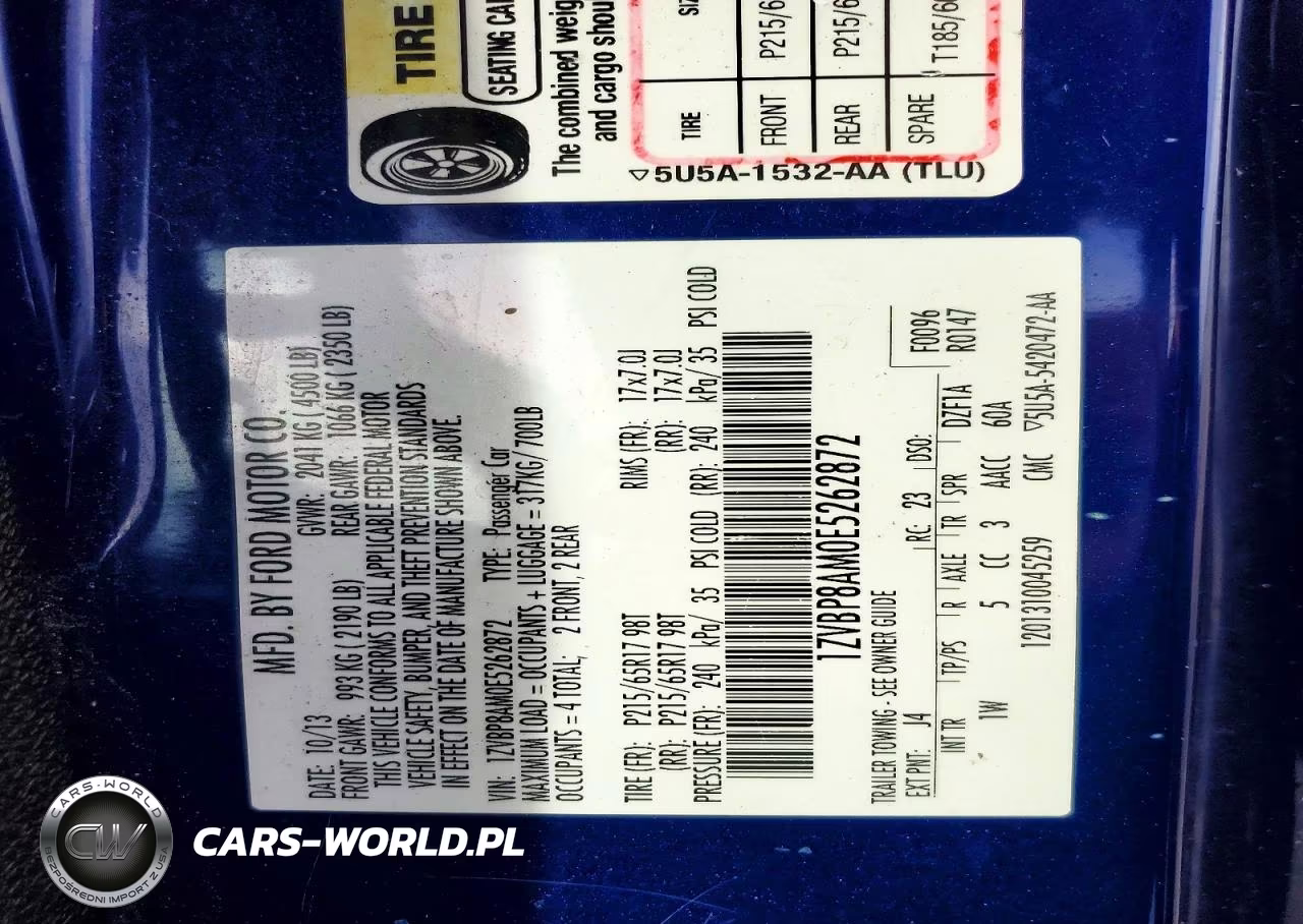 2014 Ford Mustang VIN:1ZVBP8AM0E5262872 - 12