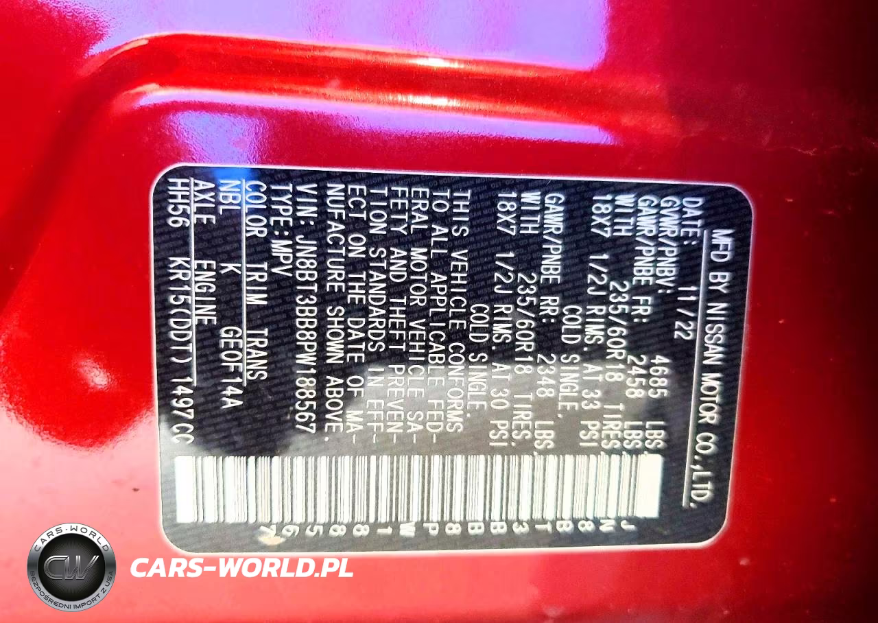 2023 Nissan Rogue Sv VIN:JN8BT3BB8PW188567 - 13