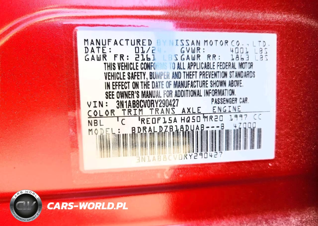 2024 Nissan Sentra Sv VIN:3N1AB8CV0RY290427 - 12