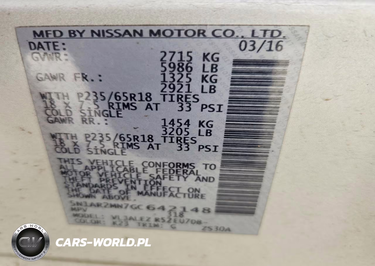 2016 Nissan Pathfinder Sv VIN:5N1AR2MN7GC642148 - 13
