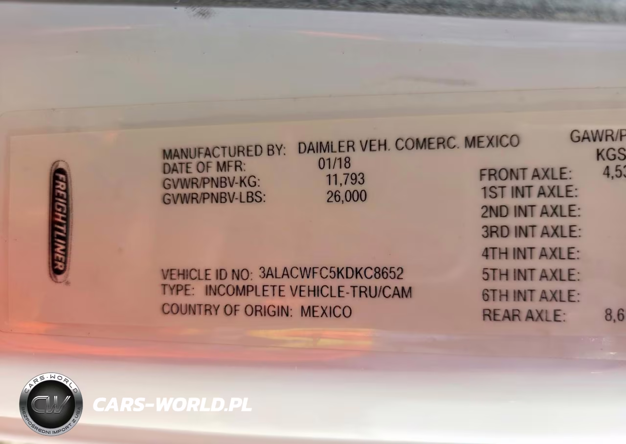 2019 Freightliner M2 106 Med - Truck Cab And Chassis VIN:3ALACWFC5KDKC8652 - 11