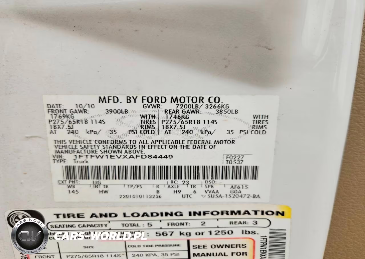 2010 Ford F150 VIN:1FTFW1EVXAFD84449 - 12