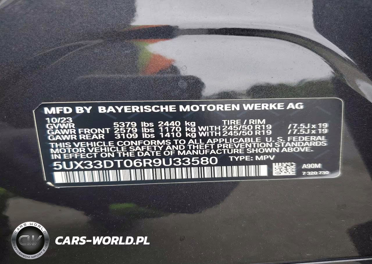 2024 BMW X4 xDrive30I VIN:5UX33DT06R9U33580 - 13
