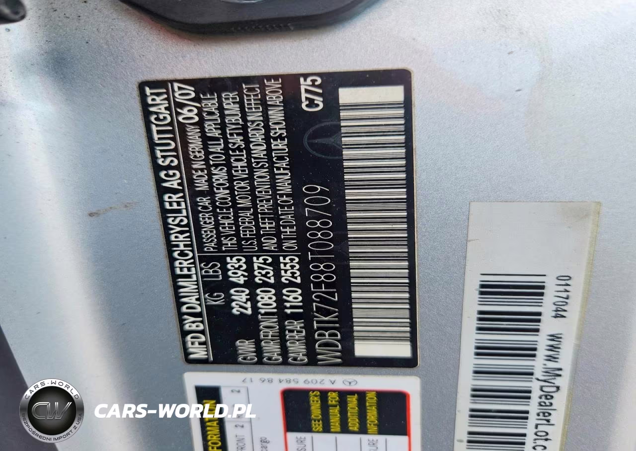 2008 Mercedes-Benz Clk 550 VIN:WDBTK72F88T088709 - 13