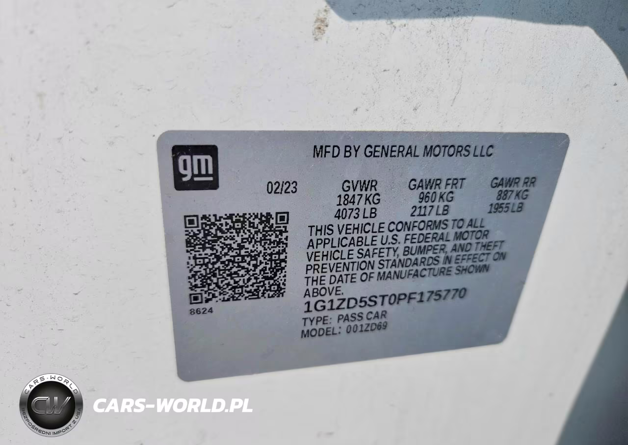 2023 Chevrolet Malibu Lt VIN:1G1ZD5ST0PF175770 - 12