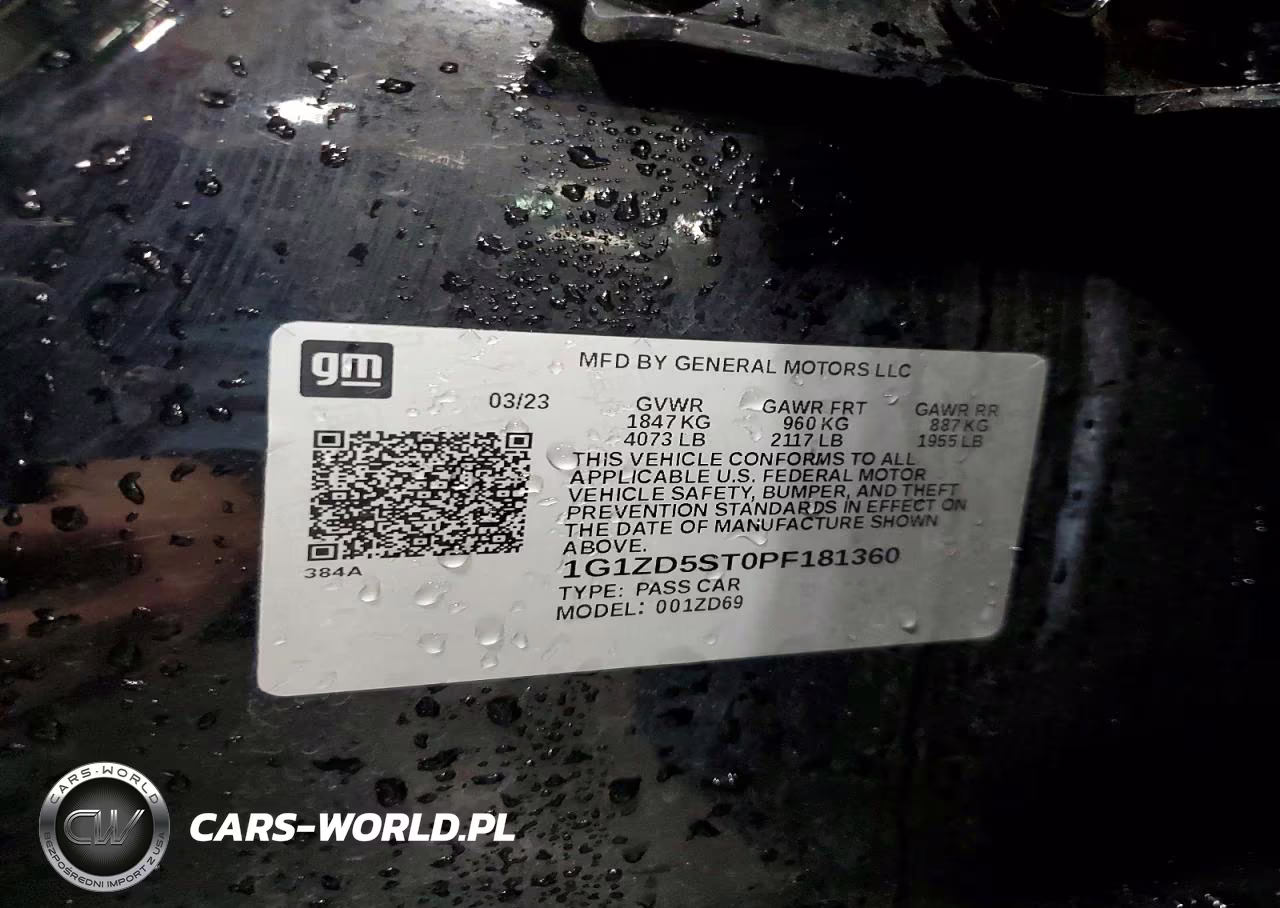 2023 Chevrolet Malibu Lt VIN:1G1ZD5ST0PF181360 - 12