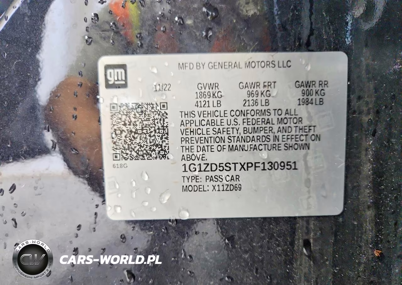 2023 Chevrolet Malibu Lt VIN:1G1ZD5STXPF130951 - 13