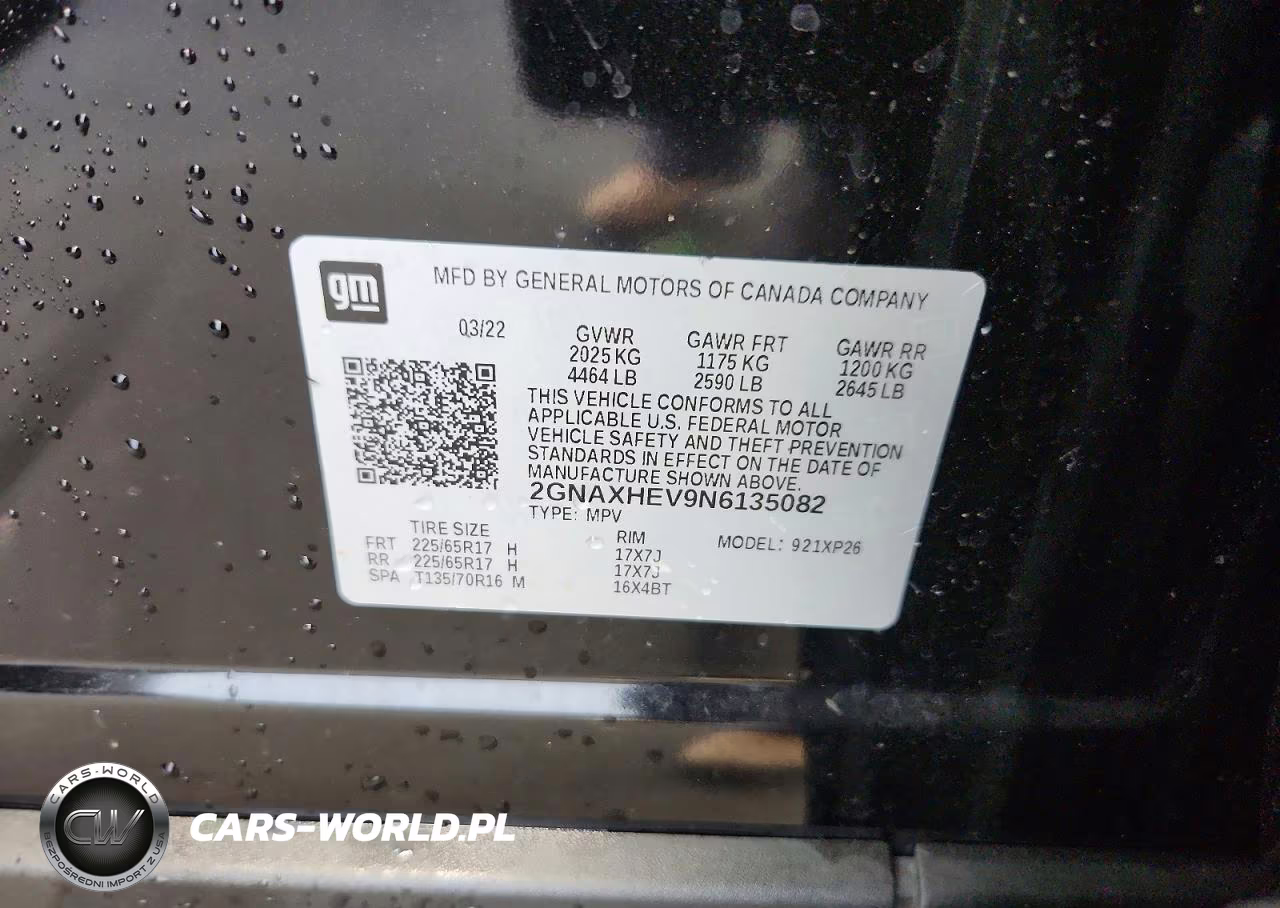 2022 Chevrolet Equinox Ls VIN:2GNAXHEV9N6135082 - 13