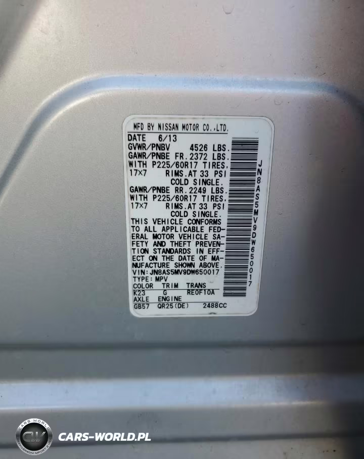 2013 Nissan Rogue S VIN:JN8AS5MV9DW650017 - 13