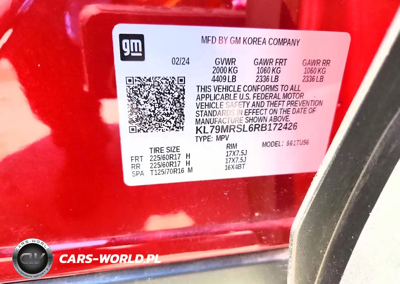 2024 Chevrolet Trailblazer Lt VIN:KL79MRSL6RB172426 - 12