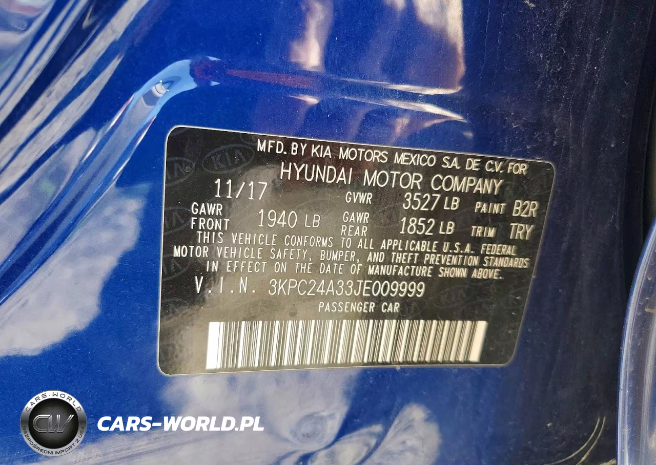 2018 Hyundai Accent Se VIN:3KPC24A33JE009999 - 12