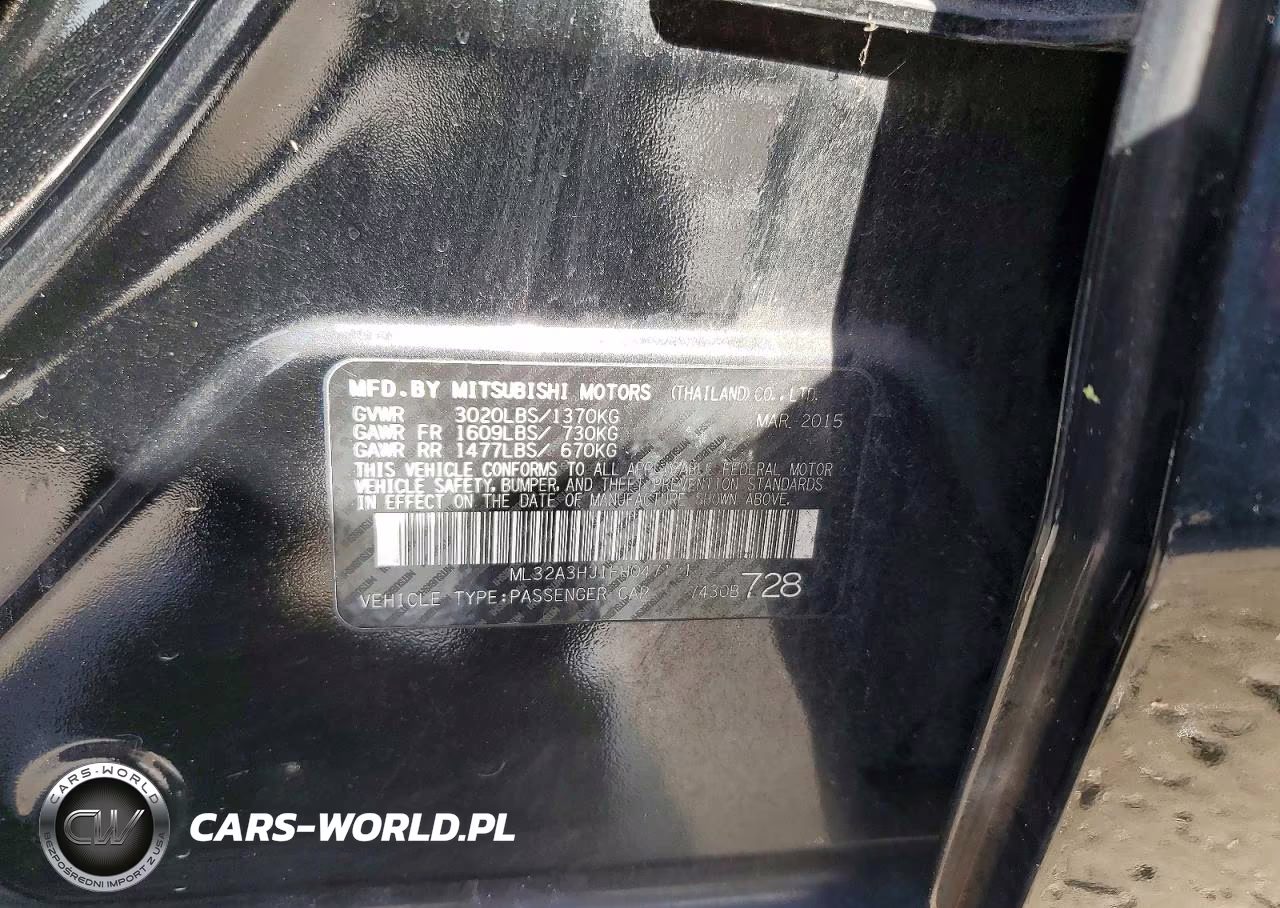 2015 Mitsubishi Mirage De VIN:ML32A3HJ1FH047121 - 12