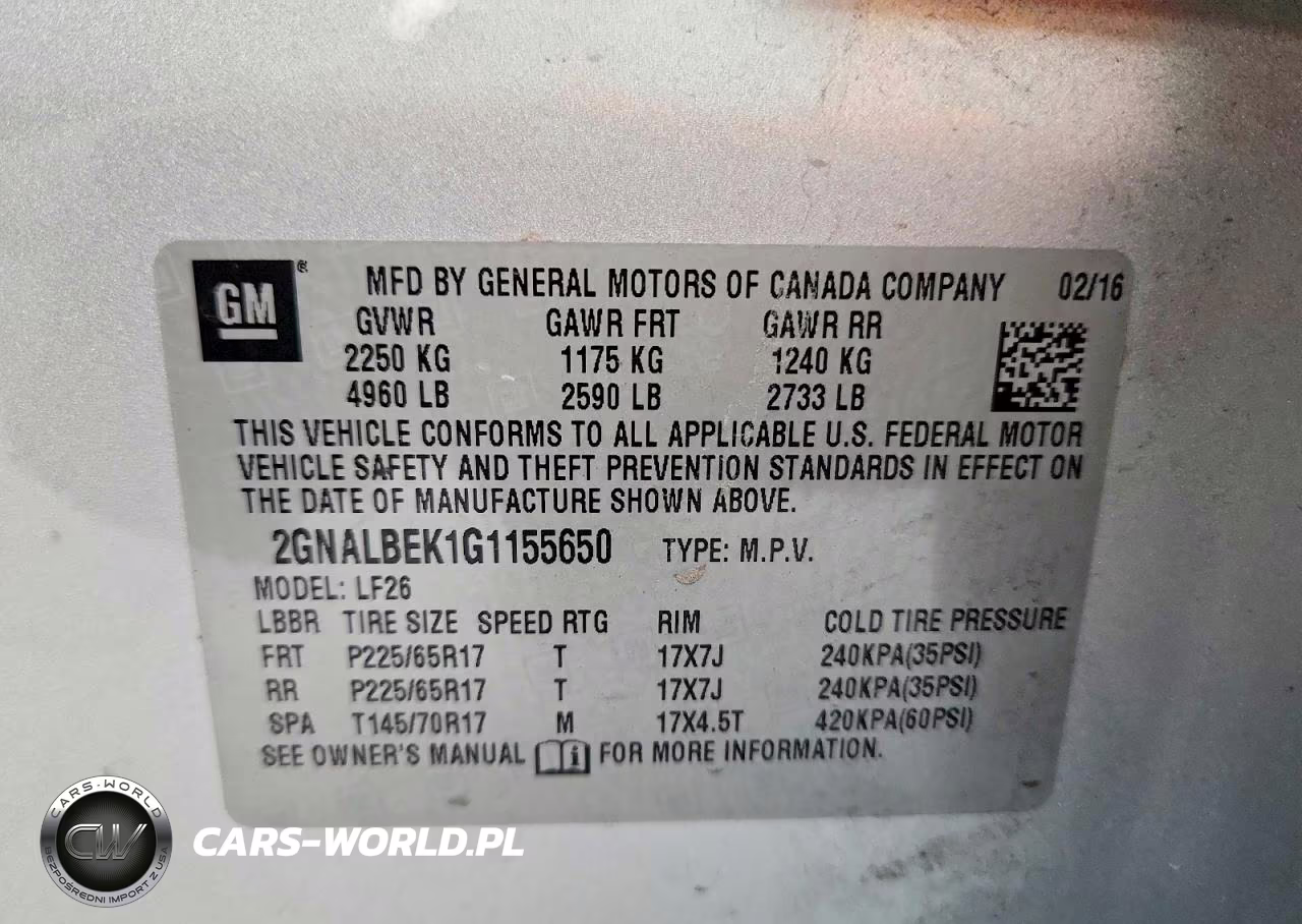 2016 Chevrolet Equinox Ls VIN:2GNALBEK1G1155650 - 14