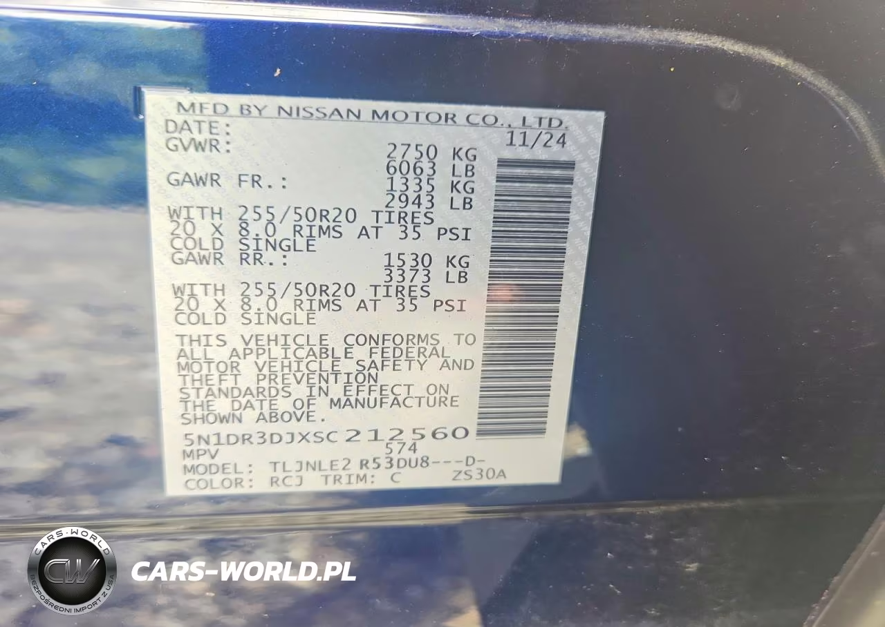 2025 Nissan Pathfinder Platinum VIN:5N1DR3DJXSC212560 - 13