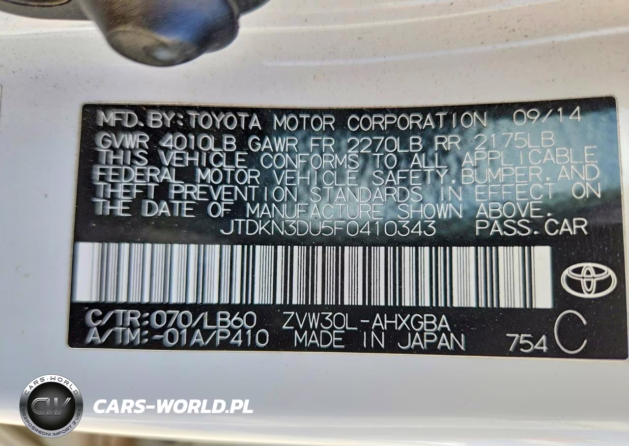 2015 Toyota Prius Four VIN:JTDKN3DU5F0410343 - 13