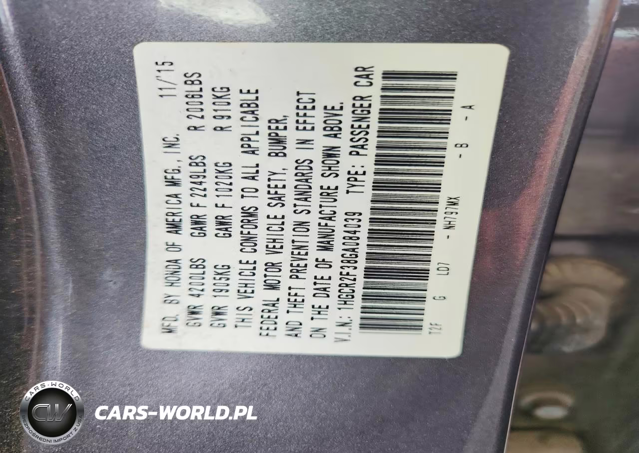 2016 Honda Accord Lx VIN:1HGCR2F38GA084039 - 12
